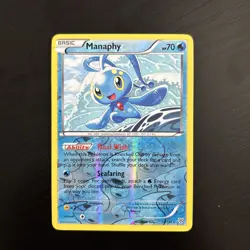 Manaphy 34/135 Pokemon Card Black & White Plasma Storm Rare Reverse Holo - Image 1