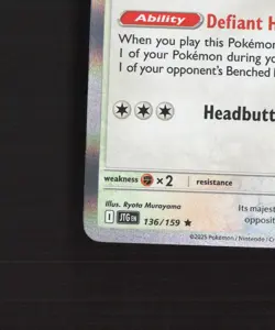 Hop's Dubwool 136/159 Journey Together Holo Rare Pokemon Card NM - Image 5