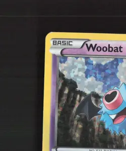 Woobat 7/12 McDonalds 2012 Promo Holo Rare Pokemon Card DMG - Image 3