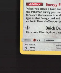Eevee 11/12 McDonalds 2018 HOLO BLEED Holo Rare Pokemon Card LP+ - Image 5