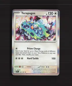 Terapagos 161/191 Surging Sparks Holo Rare Pokemon Card NM - Image 1