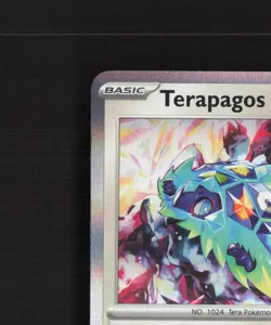 Terapagos 161/191 Surging Sparks Holo Rare Pokemon Card NM - Image 3