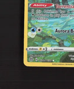 Vaporeon TG02/TG30 Brilliant Stars Full Art Ultra Rare Holo Pokemon Card LP - Image 5