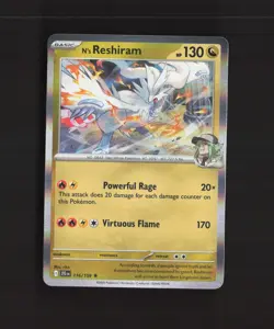 N's Reshiram 116/159 Journey Together Holo Rare Pokemon Card NM - Image 1