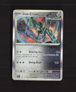 Iron Crown 132/191 Surging Sparks Holo Rare Pokemon Card NM - Image 1