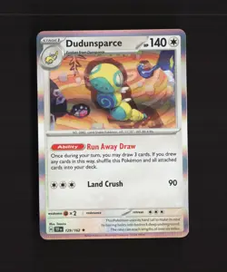 Dudunsparce 129/162 Temporal Forces Holo Rare Pokemon Card NM - Image 1