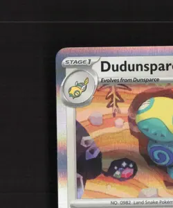 Dudunsparce 129/162 Temporal Forces Holo Rare Pokemon Card NM - Image 3