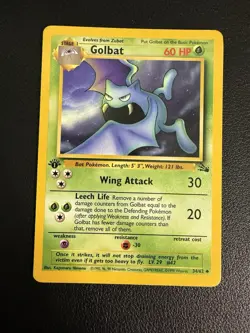 Pokemon TCG Golbat Fossil 1st Edition Uncommon Card 34/62 - Image 1