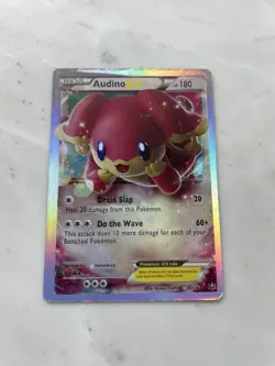 Pokemon TCG Audino EX Fates Collide Holo Ultra Rare Card 84/124 - Image 2