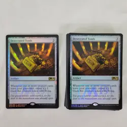 1x MTG FOIL Desecrated Tomb Draft Weekend Promo NM Near Mint Magic the Gathering - Image 1