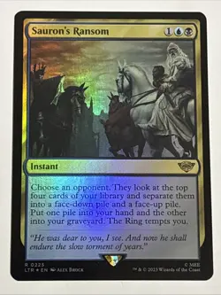 MTG Lord of the Rings Sauron's Ransom Foil 0225 NM Rare - Image 1