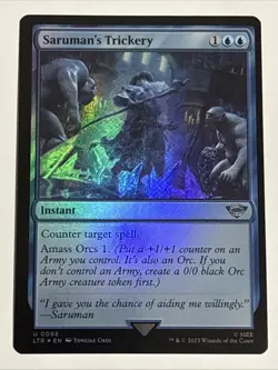 MTG Lord of the Rings Saruman's Trickery Foil 0068 NM - Image 1