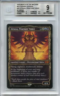 MINT BGS 9 (w/ subs) Atraxa, Praetors' Voice Multiverse Legends MTG - Image 1