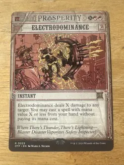 x1 Electrodominance OTP Breaking News MTG 23 RARE M/NM 1x - Image 1