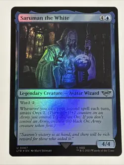 MTG Lord of the Rings Saruman the White Foil 0067 NM - Image 1