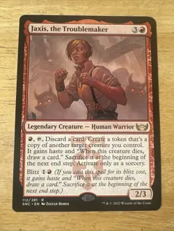 1x Jaxis, the Troublemaker | Streets of New Capenna | MTG Magic Cards - Image 1