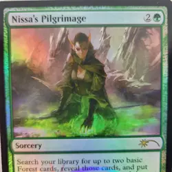 1x MTG FOIL Nissa's Pilgrimage Friday Night Magic FNM Promo NM Near Mint - Image 5