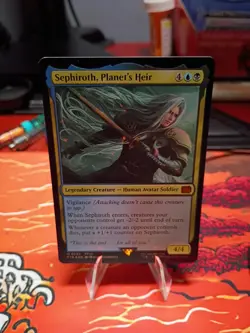 MTG Sephiroth, Planet's Heir (Foil) Final Fantasy 0553 FFVII NM - Image 1
