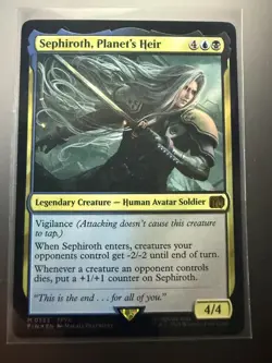 MTG Sephiroth, Planet's Heir (Foil) Final Fantasy 0553 FFVII NM - Image 1