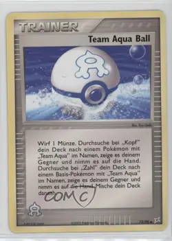 Team Aqua Ball German Pokemon EX Magma vs #75 2004 - Image 1