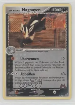 Team Magma's Mightyena German Pokemon EX Magma vs Aqua #21 2004 - Image 1