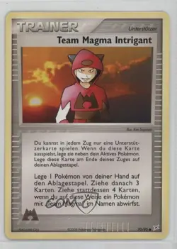 Team Magma Schemer German Pokemon EX vs Aqua #70 2004 - Image 1