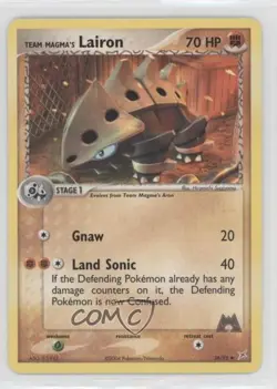 Team Magma's Lairon Pokemon EX Magma vs Aqua #36 2004 - Image 1