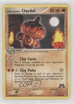 Team Magma's Claydol Pokemon EX Magma vs Aqua #33 2004 - Image 1