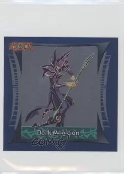 Dark Magician Topps YuGiOh Sticker Collection Silver Foil #2 2002 - Image 1