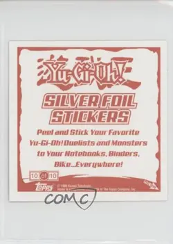 Yami Yugi Topps YuGiOh Sticker Collection Silver Foil #10 2002 - Image 2