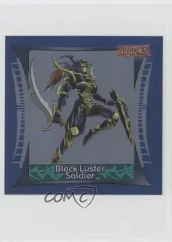 Black Luster Soldier Topps YuGiOh Sticker Collection Silver Foil #6 2002 - Image 1
