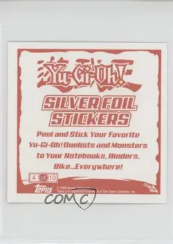 Red-eyes B Dragon Topps YuGiOh Sticker Collection Silver Foil #4 2002 - Image 2
