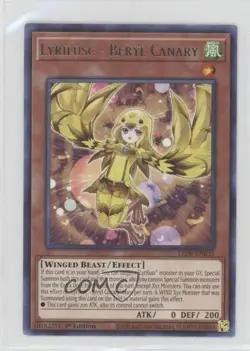 Lyrilusc - Beryl Canary 1st Ed. YuGiOh Legendary Duelists: Synchro Storm - Image 1