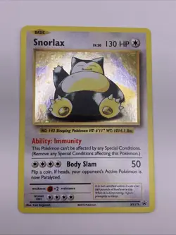 Snorlax XY179 Black Star Promo Holo Pokemon Card - Image 1