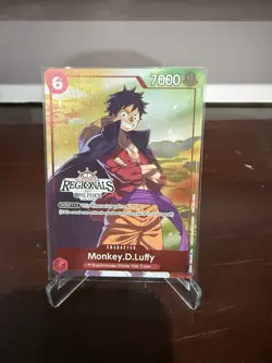 One Piece Card Game-Monkey.D.Luffy Offline Regional Promo P-001 English Foil - Image 1