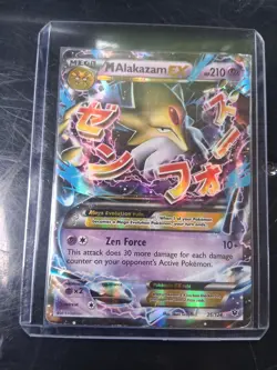 Pokemon TCG Mega M Alakazam EX Ultra Rare Holo Foil Card 26/124 Fates Collide - Image 1
