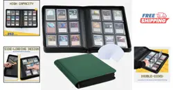 Elegant PU Leather Trading Card Binder Holds 252 Cards, Water-Resistant Design - Image 2