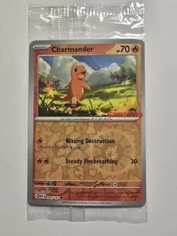 2023 Charmander 004/165 Gamestop Promo Card - Scarlet & Violet 151 Set - SEALED - Image 1