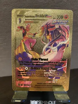 Urshifu Foil Metal Pokemon Pokemon Fan Art Collectible Card Trading - Image 1