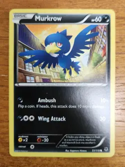 Murkrow Pokemon Card, Phantom Forces Set 51/119 - Image 1