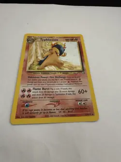 Pokemon TCG Typhlosion Neo Genesis Holo Card 17/111 Unlimited Rare - Image 1