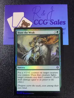 Hunt the Weak Foil MTG Magic the Gathering Card NM Near Mint Iconic Masters IMA - Image 1