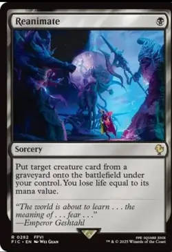 Reanimate - 282 - NM - Commander: FINAL FANTASY - MTG FFVI Magic The Gathering - Image 1