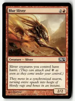 BLUR SLIVER #129 (COMMON) MTG MAGIC 2014 (M14) - Image 1