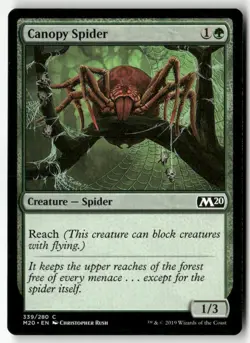 CANOPY SPIDER #339 (COMMON) MTG CORE SET 2020 - Image 1