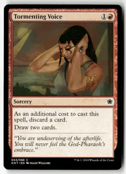 TORMENTING VOICE #43 (COMMON) MTG MAGIC GAME NIGHT - Image 1