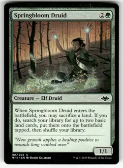 SPRINGBLOOM DRUID #181 (COMMON) MTG MODERN HORIZONS - Image 1