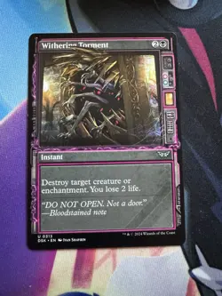 1x Withering Torment, Showcase Art, Magic MTG NM - Image 1