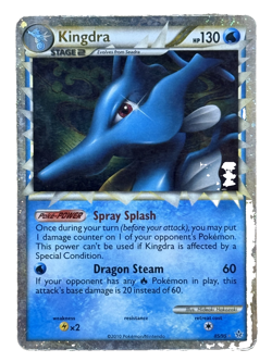 Kingdra Pokemon Prime Stage 2 Unleashed Holo 85/95 Near Mint Cards HP 130 - Image 1