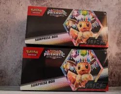 Pokemon Prismatic Evolution Surprise Box Collection (LOT OF 2) Sealed! - Image 1